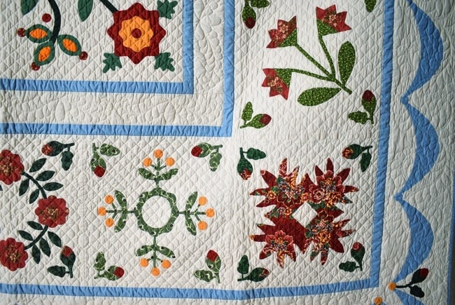 Album Wedding Applique Quilt, Signed & Dated - 13