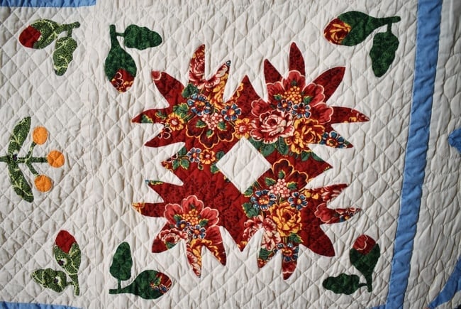 Album Wedding Applique Quilt, Signed & Dated - 14