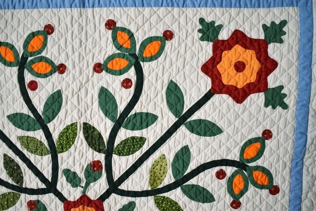 Album Wedding Applique Quilt, Signed & Dated - 16