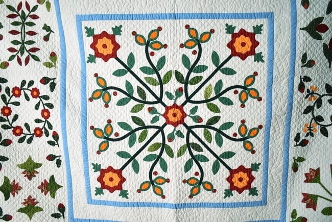 Album Wedding Applique Quilt, Signed & Dated - 2