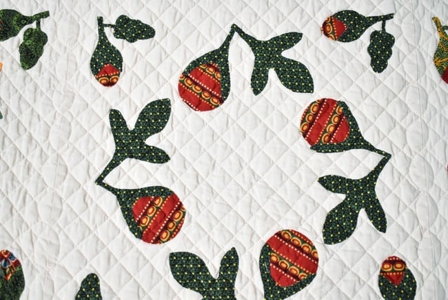 Album Wedding Applique Quilt, Signed & Dated - 5