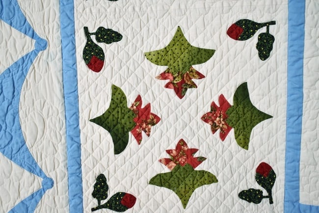 Album Wedding Applique Quilt, Signed & Dated - 8