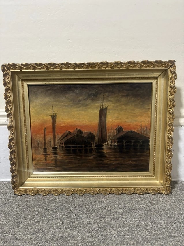 Rare Seascape Oil Painting From The Estate Of Supreme Court Justice David Souter (1 of 8)
