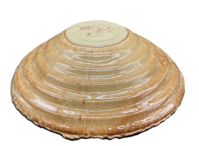 Studio Art Pottery Bowl Signed 11.5" - 4