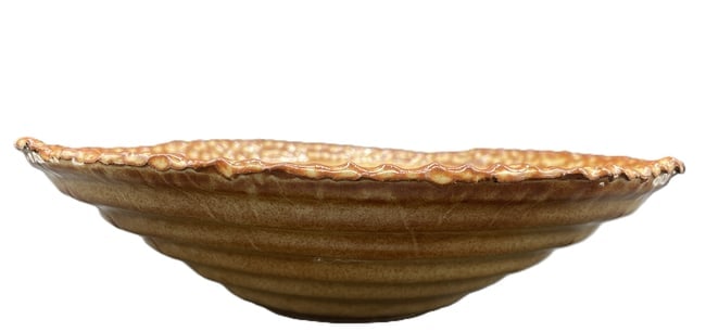 Studio Art Pottery Bowl Signed 11.5" - 7