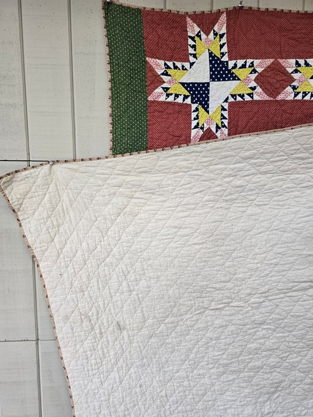 New York State feathered star quilt - 2