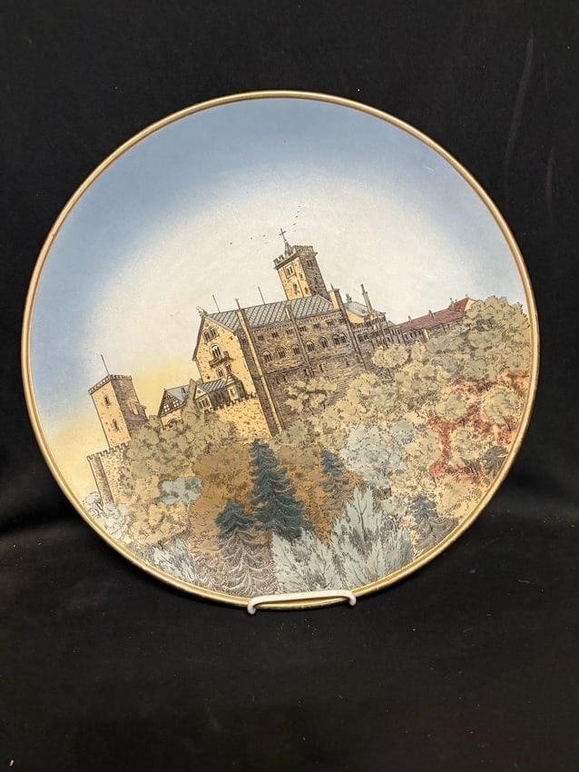 17 1/2" Mettlach Charger Wall Plate 2361: It measures 17 1/2" and is marked. It has no chips, cracks or repairs Shipping: Domestic: Flat-rate of $25.00 to anywhere within the contiguous U.S. International: Foreign shipping rates are