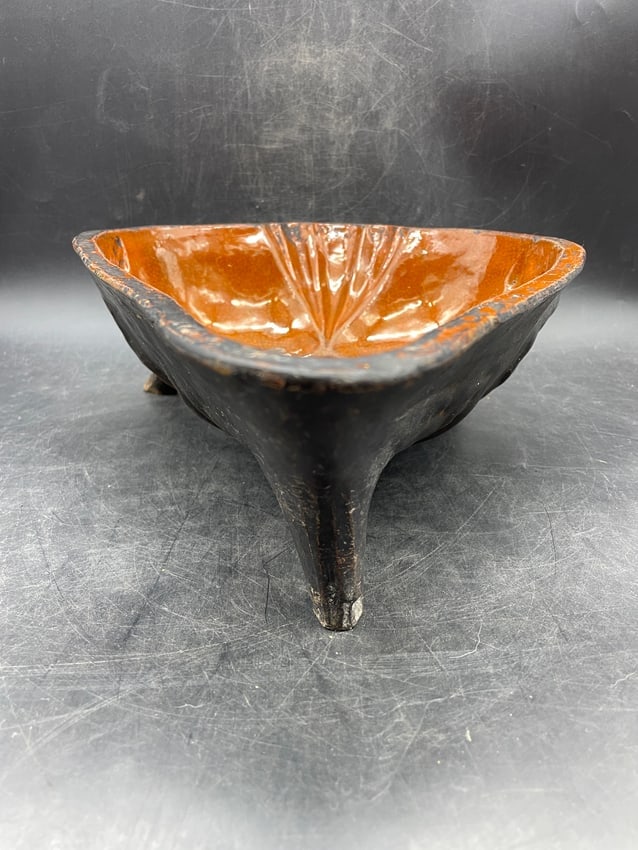 Early 19th CenturyRedware Baking Cooking Pudding Form Mold - 3