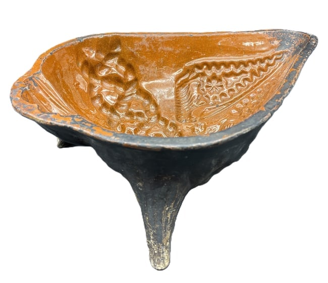 Early 19th CenturyRedware Baking Cooking Pudding Form Mold - 7