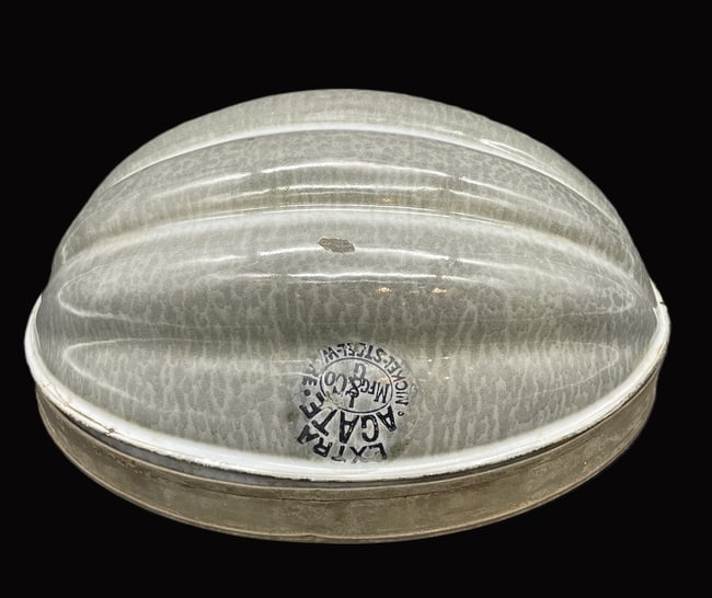 EXTRA AGATE L&G MFG GRANITEWARE ENAMEL MELON MOLD - 8