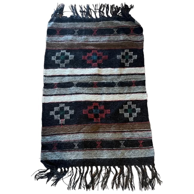 Vintage Native Handwoven Wool Rug/Throw (1 of 8)