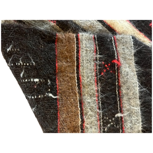 Vintage Native Handwoven Wool Rug/Throw - 3
