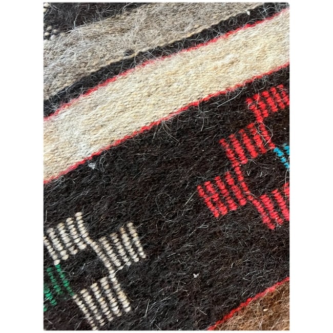 Vintage Native Handwoven Wool Rug/Throw - 4