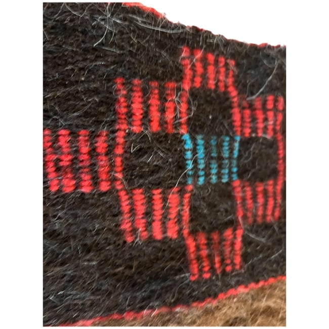 Vintage Native Handwoven Wool Rug/Throw - 6