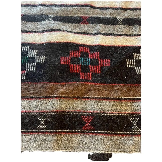 Vintage Native Handwoven Wool Rug/Throw - 8