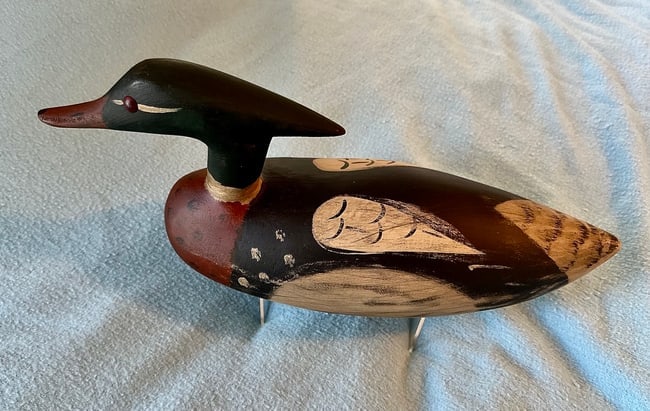 Contemporary Merganser Decoy w/Orig. Paint - 3