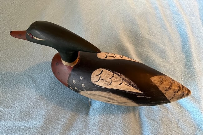 Contemporary Merganser Decoy w/Orig. Paint - 4