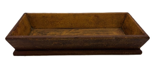 Primitive Large Wood Trencher Dough Box - 3