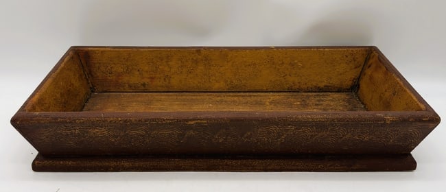 Primitive Large Wood Trencher Dough Box - 8
