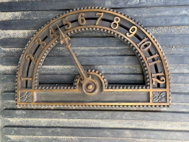1930's Brass Elevator 12 Floor Indicator: It measures 15 3/4" x 10" and dates around the 1930's. It is in good condition with no issues Shipping: Domestic: Flat-rate of $20.00 to anywhere within the contiguous U.S. International: Foreign
