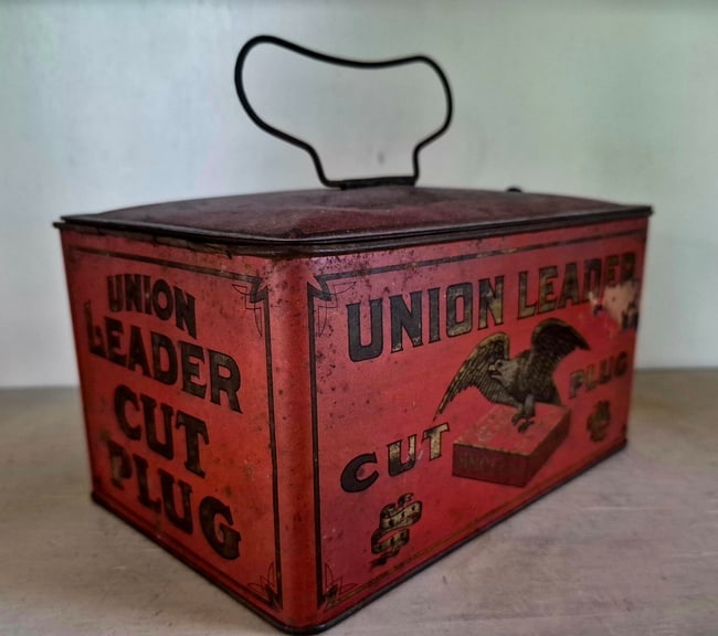 Early tobacco tin (1 of 3)