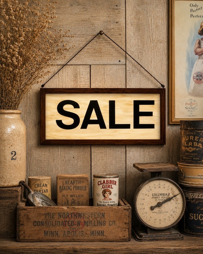 Vintage Slag Glass Window SALE 25" long: Date/Period: unknown Dimension: Approx. 25" x 12" Material: glass, wood, vinyl Additional Information: Slag Glass Window SALE. The window is framed with a really pretty old wood. The sale letters