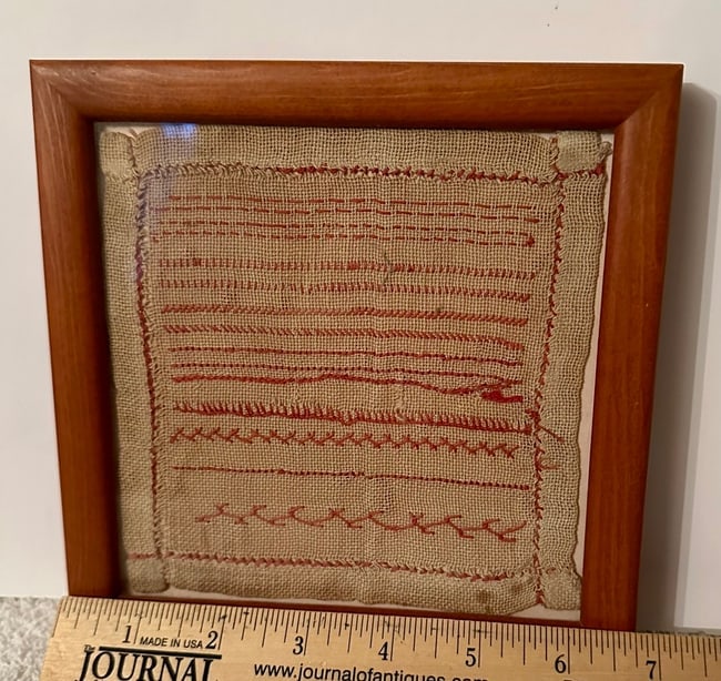 19th Century Needlework Practice Piece - 2