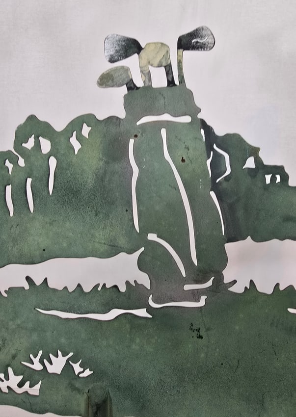 Vintage golfer weathervane - 3