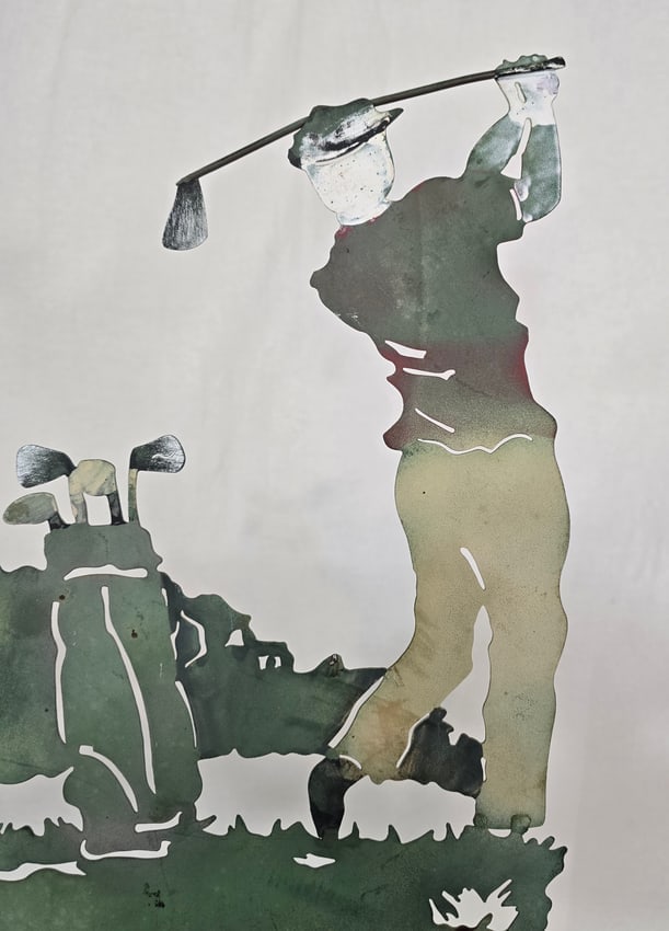 Vintage golfer weathervane - 4