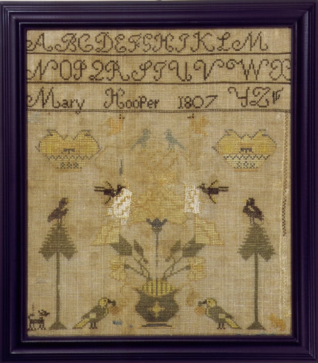 MARY HOOPER SAMPLER - MASSACHUSETTS 1807 (1 of 1)