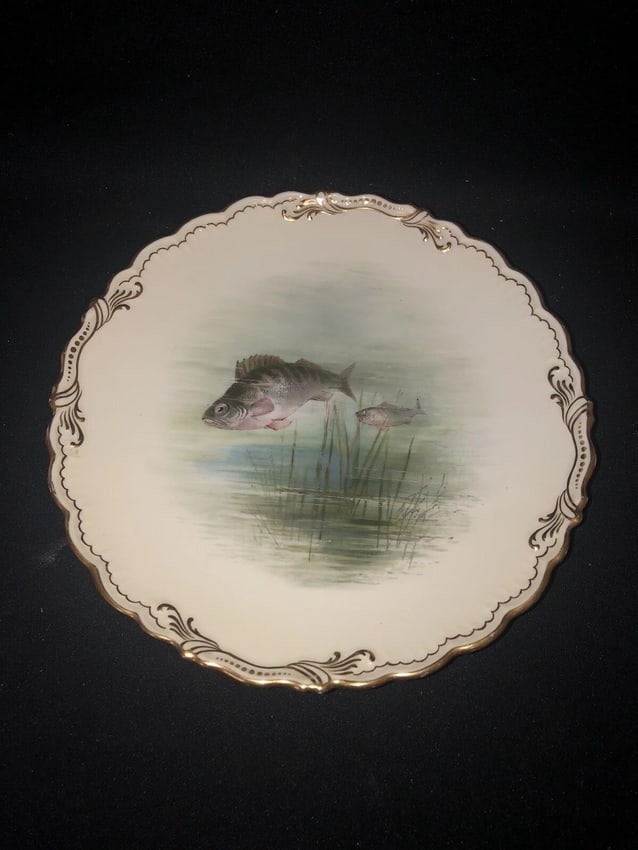 8 coalport 9" fish plates - 4