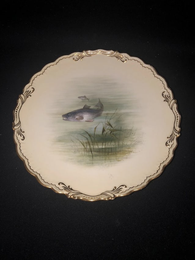 8 coalport 9" fish plates - 5
