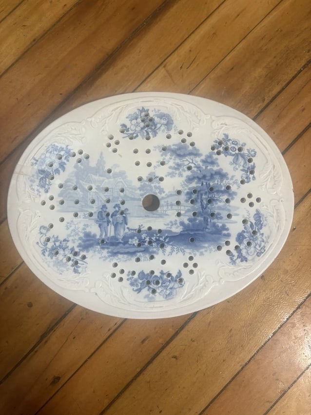 Rare Staffordshire Platter W/ Stainer Insert - 5