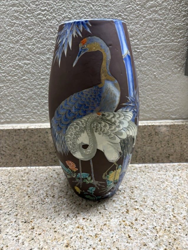 Rare Japanese Fukagawa Imari Vase: It measures 12 1/4" high x 6" and is marked. It has no chips, cracks or repairs. It is even more stunning than the photos show Shipping: Domestic: Flat-rate of $15.00 to anywhere within the
