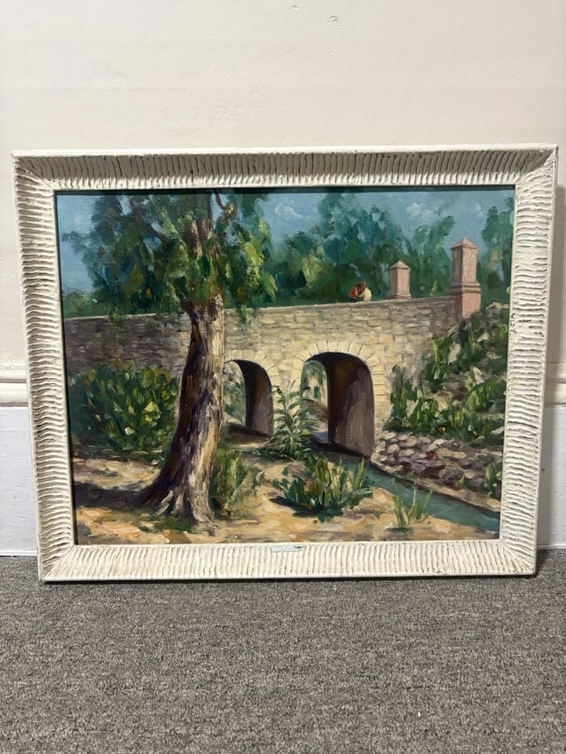 Ramon Webster Oil on Canvas Landscape Painting (1 of 6)