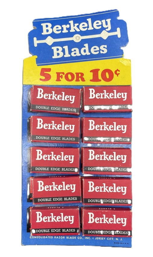 Store Display Berkeley Razor Blades Consolidated Razor Blade Jersey City (1 of 7)