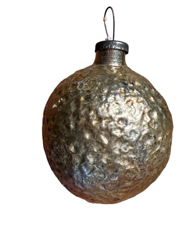Rare Vintage Christmas Ornament Glass Toy USSR Big Glass Toy Soviet decoration (1 of 11)