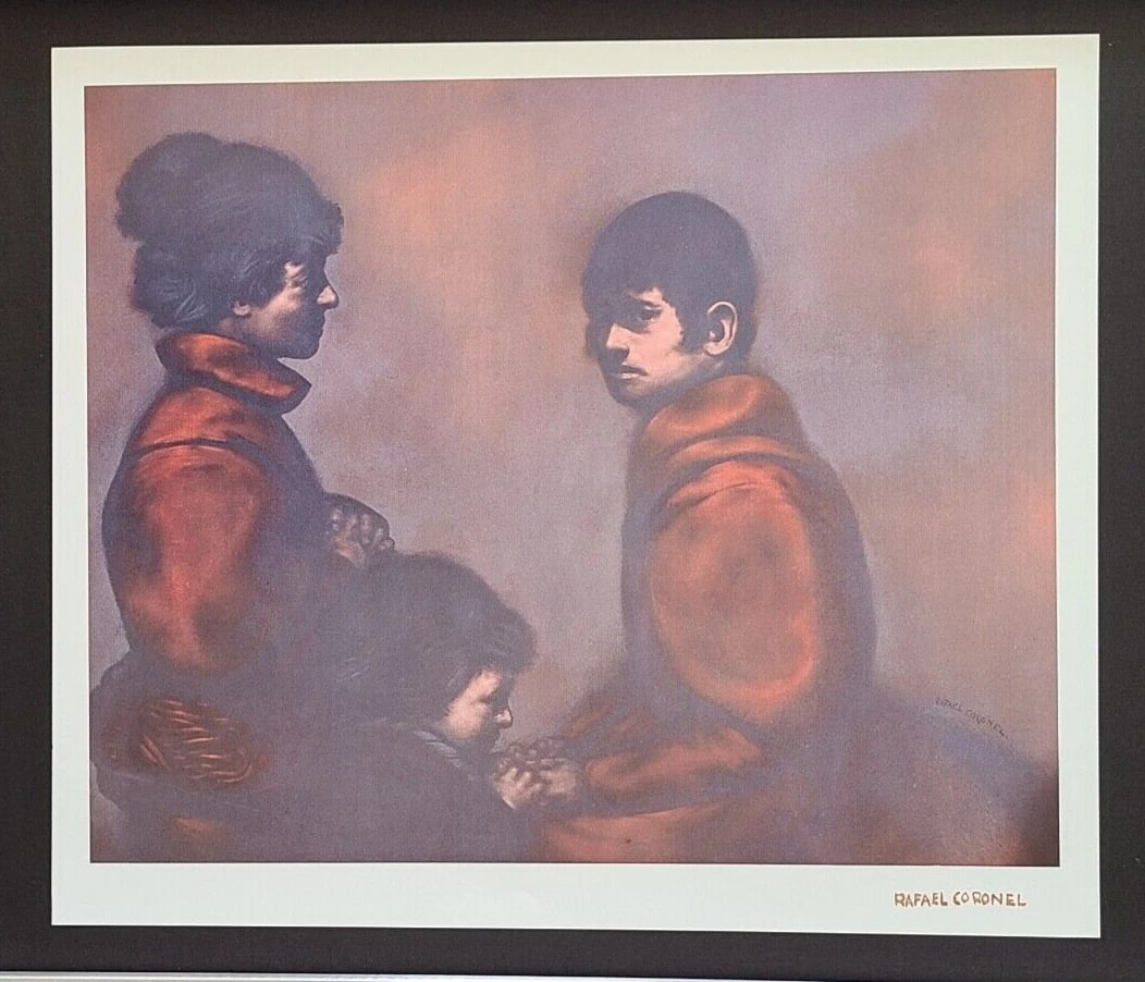 RAFAEL CORONEL + MEXICAN MASTER BEAUTIFUL PRINT + SIGNED FRAMED ART - 2