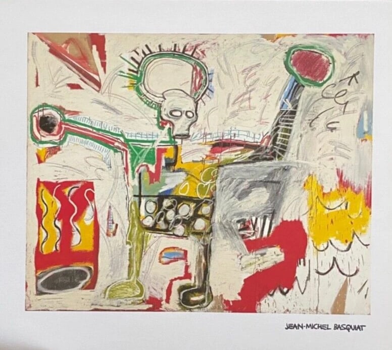 JEAN MICHEL BASQUIAT | SIGNED PRINT | MOUNTED IN NEW FRAME | READY FOR DISPLAY! - 2