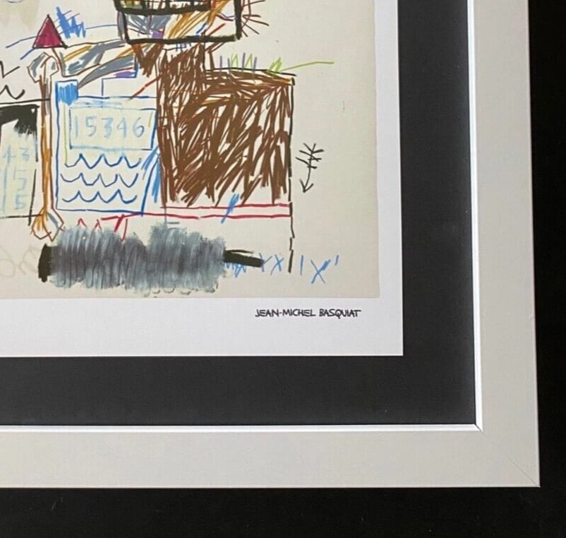 JEAN MICHEL BASQUIAT | SIGNED PRINT | MOUNTED IN NEW FRAME | READY FOR DISPLAY! - 2