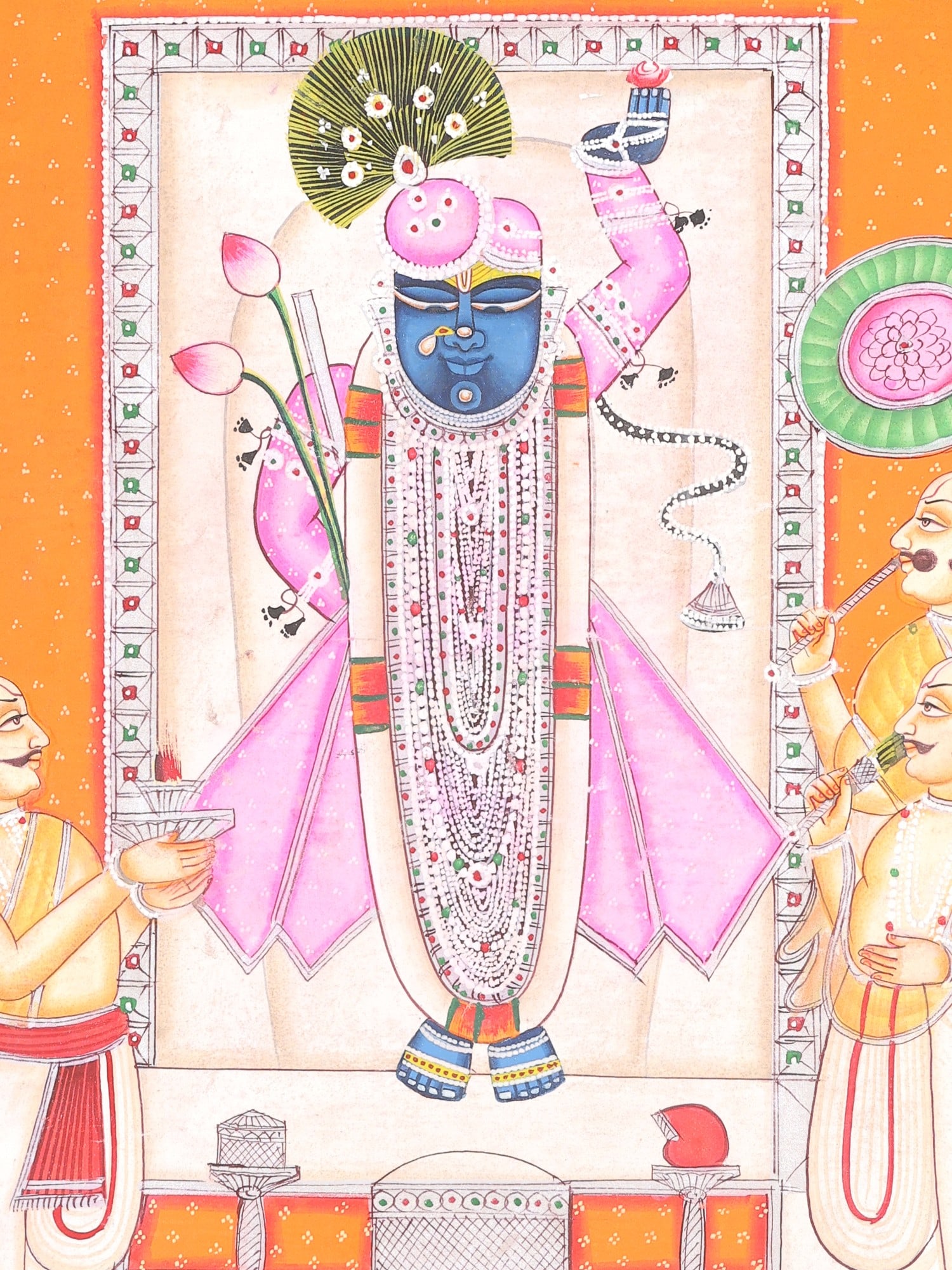 Divine Shrinathji Darshan | Pichwai Painting - 2