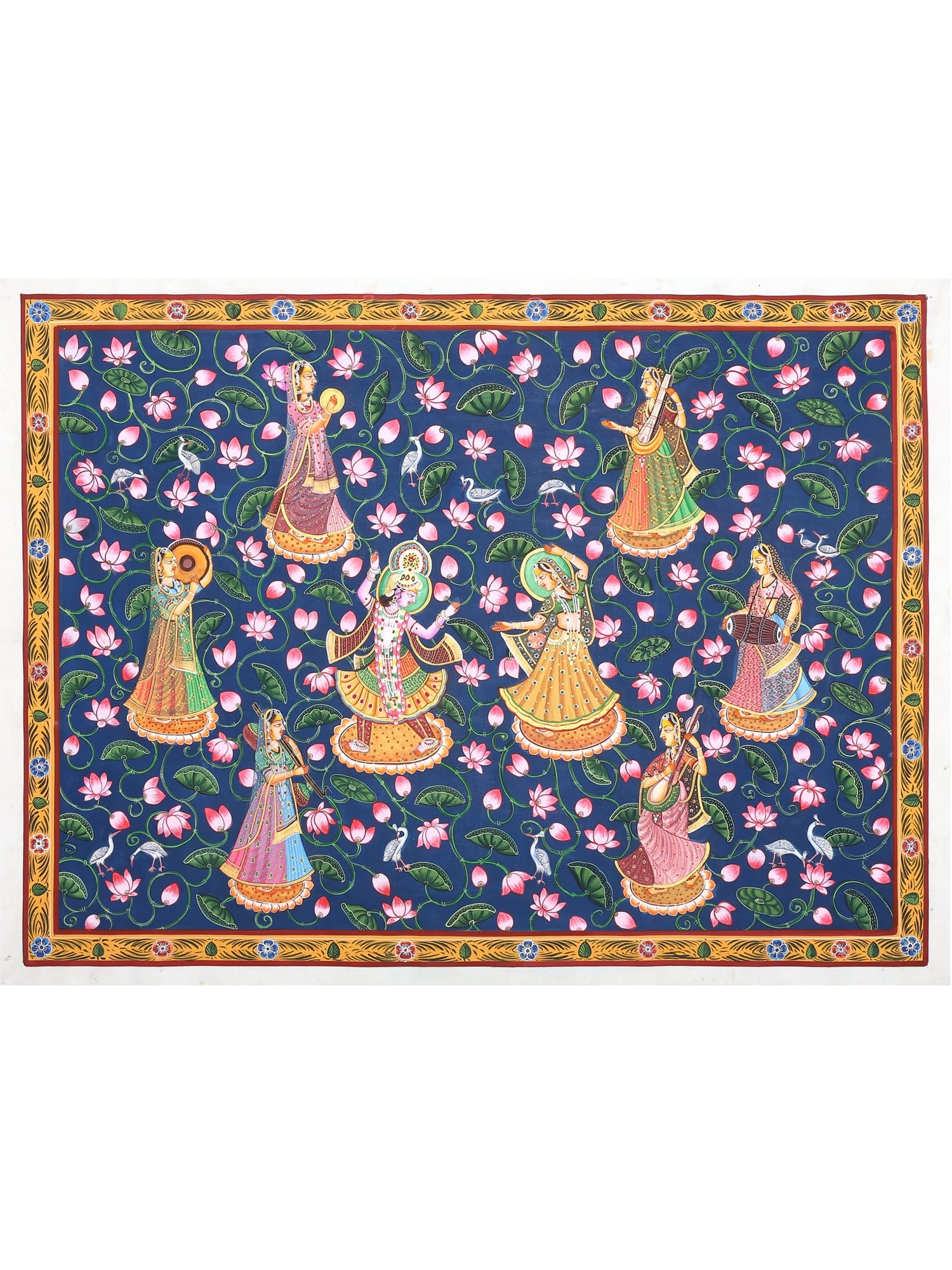 Dancing Radha Krishna | Pichwai Painting (1 of 2)