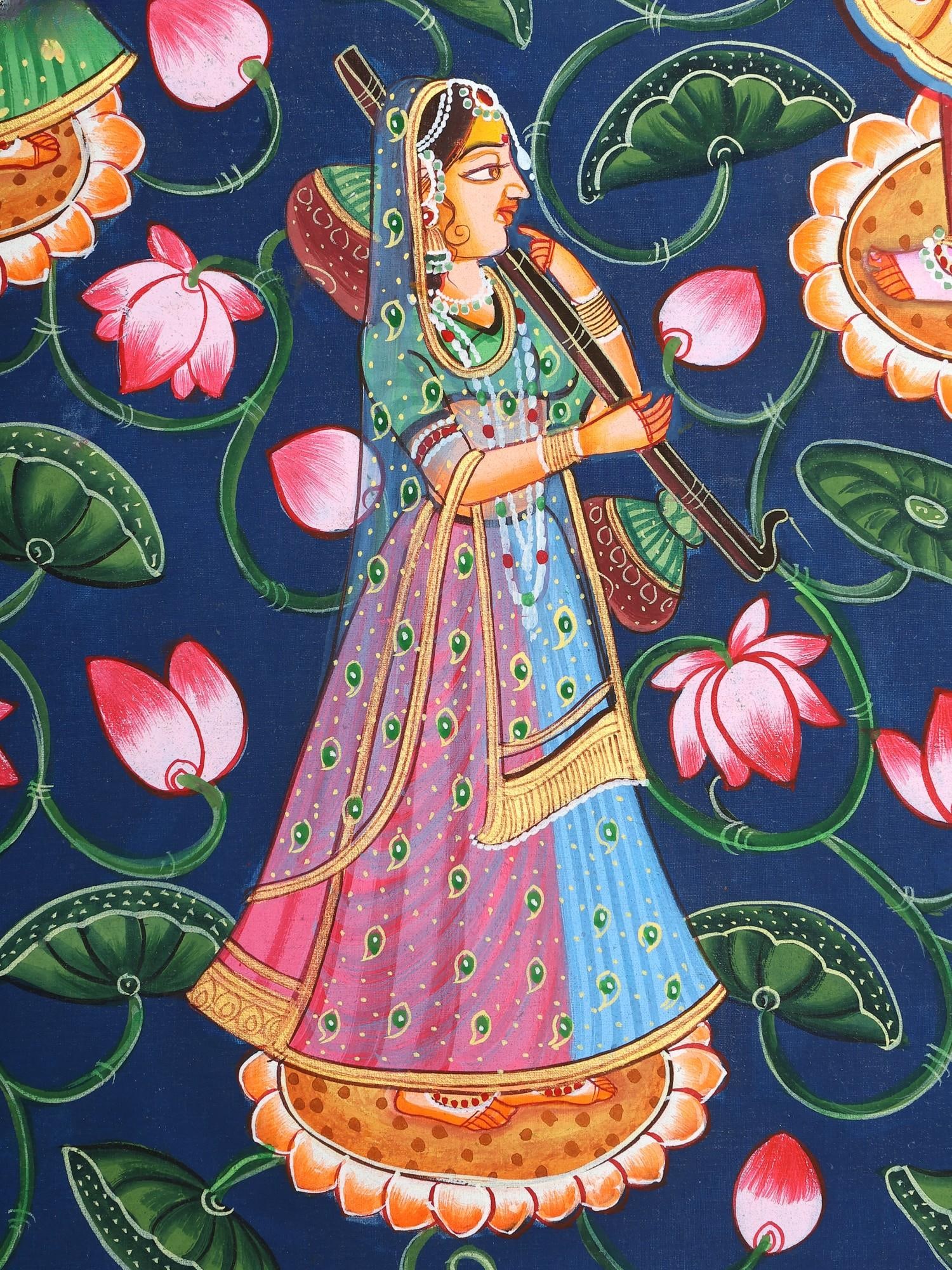 Dancing Radha Krishna | Pichwai Painting - 2