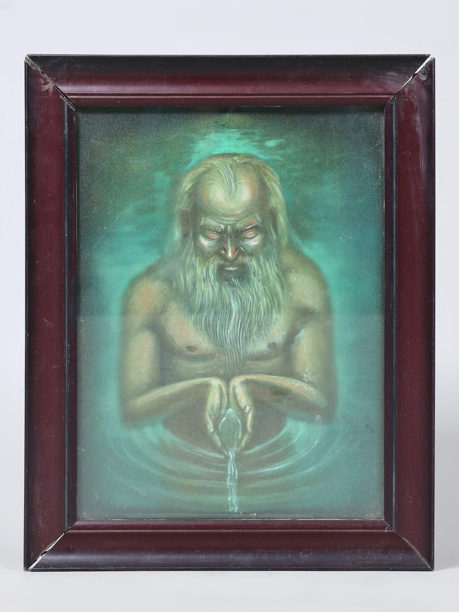 The Ascetic’s Purification to Meet The Pure | Framed Oil Painting (1 of 2)