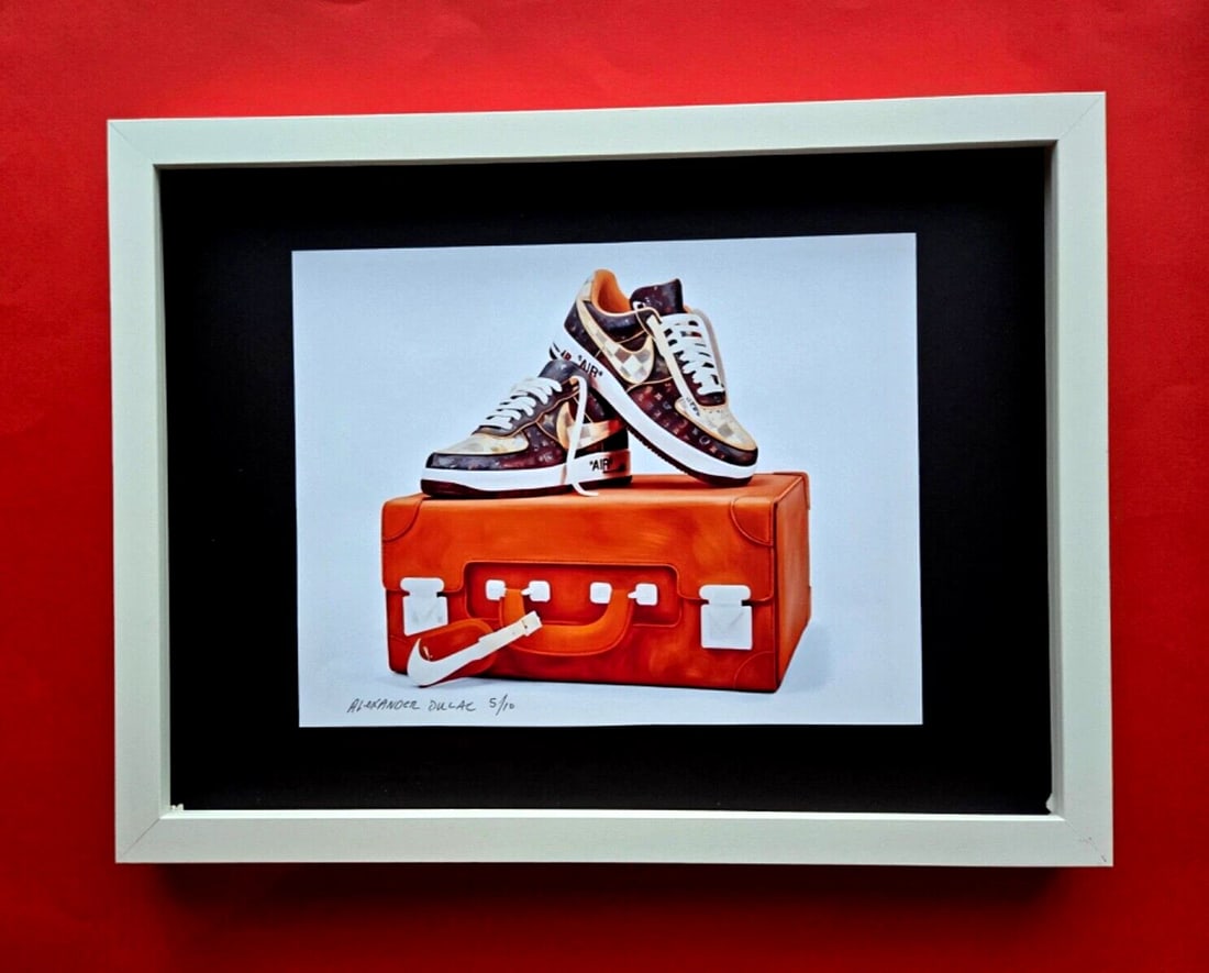ALEXANDER DULAC MY SNEAKERS Hand Signed Print Only 10 COA: My art is a celebration of the grandeur and splendor of the Legends of our Time. Through my portraits, I seek to immortalize those who not only define but also inspire aspiration and luxury in our
