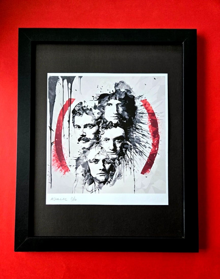 ALEXANDER DULAC | MY CUBIST QUEEN Hand Signed Authentic Print Ed. of 10 COA: My art is a celebration of the grandeur and splendor of the Legends of our Time. Through my portraits, I seek to immortalize those who not only define but also inspire aspiration and luxury in our