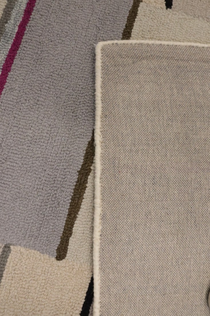 Multicolored Stripes 5X8 Hand-Tufted Modern Rug - 14