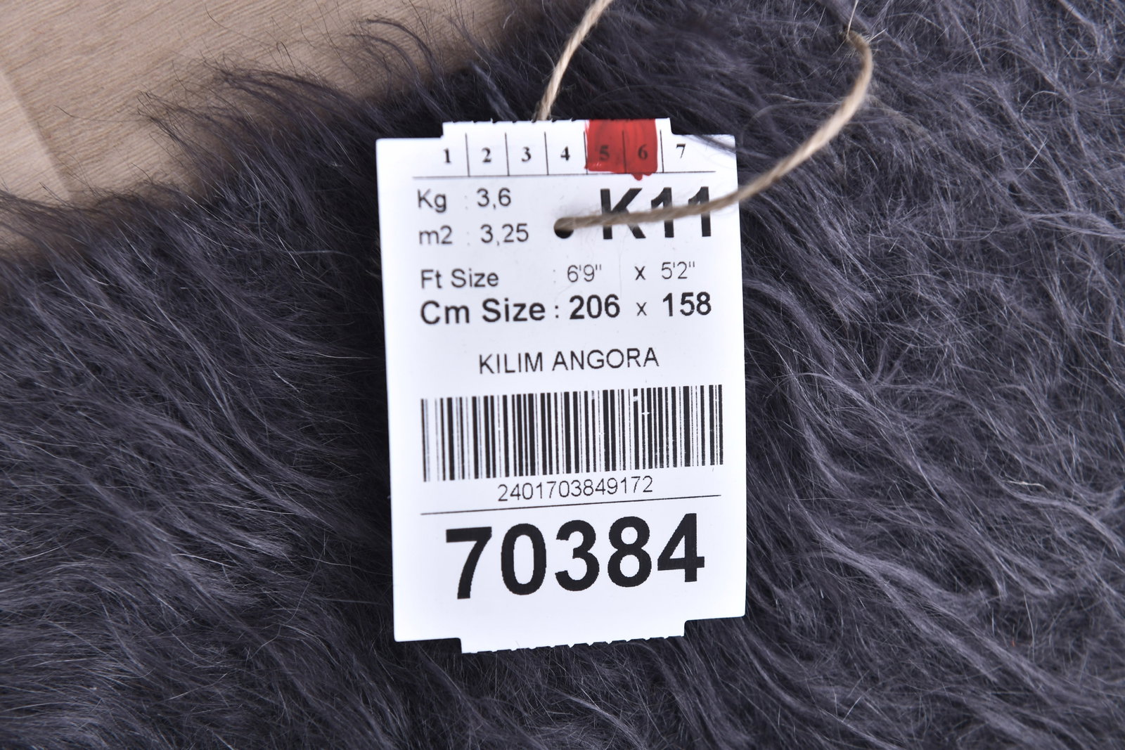 5'2'' x 6'9'' Tulu Filikli Kilim Rug - 70384 - 16