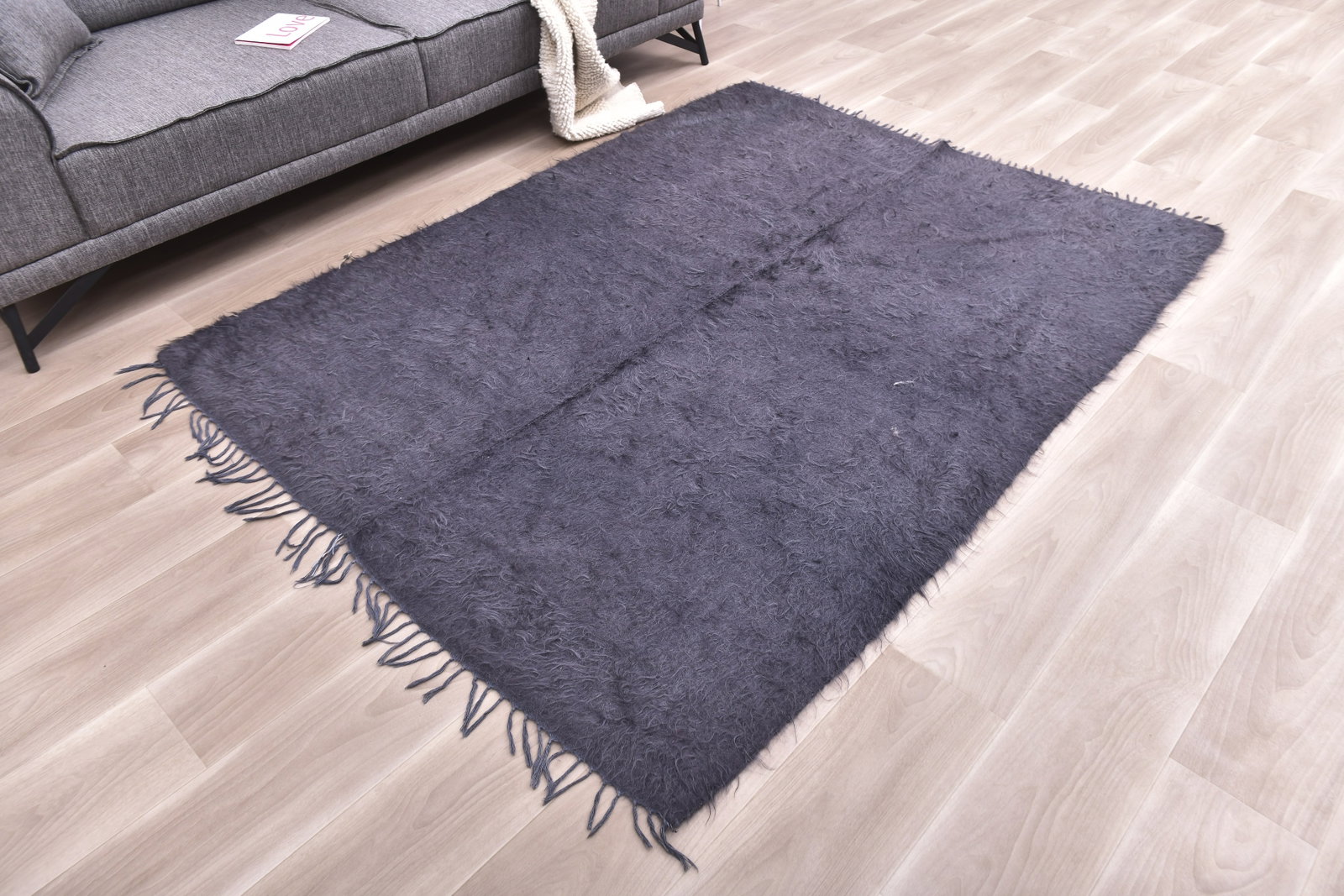 5'2'' x 6'9'' Tulu Filikli Kilim Rug - 70384 - 2