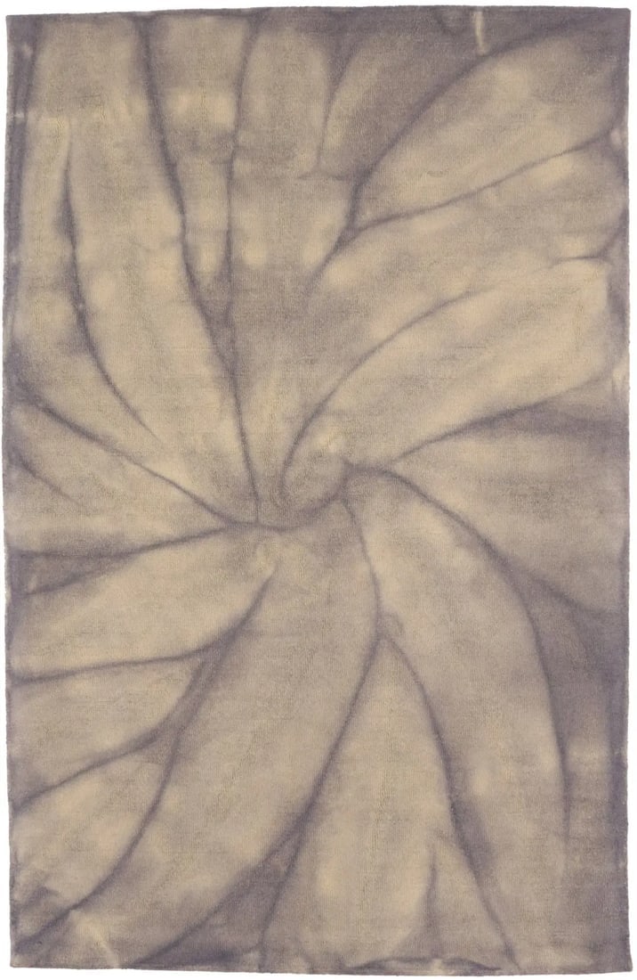 Pastel Purple Tie-Dye 5X8 Hand-Tufted Modern Rug: Title: Pastel Purple Tie-Dye 5X8 Hand-Tufted Modern Rug Description:Pastel Purple Tie-Dye Hand-Tufted Wool 5X8 Modern Area Rug Girls Bedroom Carpet Date/Period: Materials:Wool Dimension:5'0 X 8'0 Ft